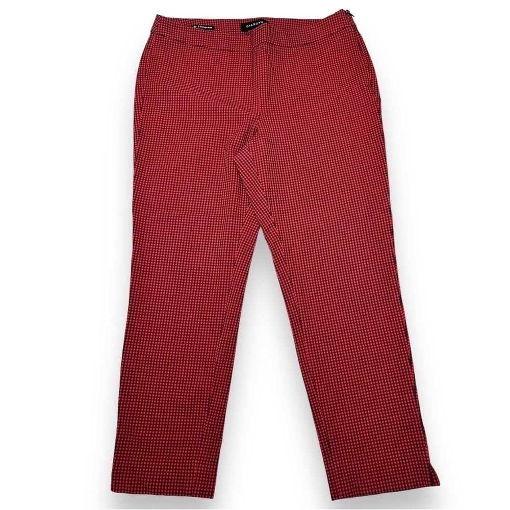 Talbots Women’s Chatham Ankle Pants Red Plaid Size 8P